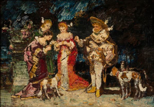 Henry VIII and the Ladies to Whom He Gives Flowers