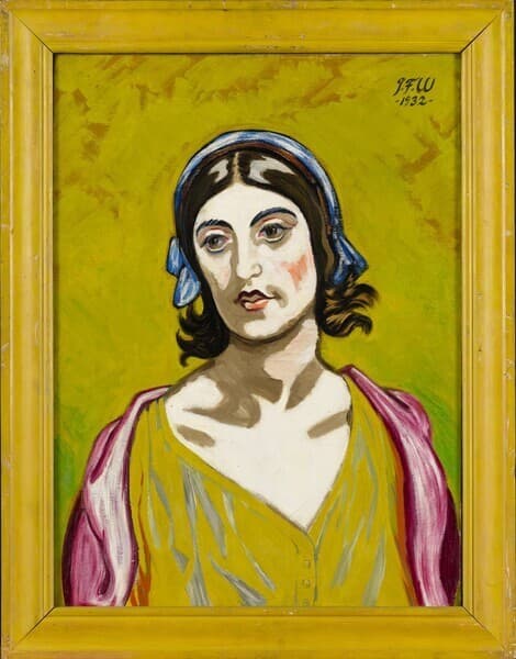 Ædel dame. Portræt af Mme Bourret