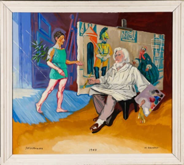 Den gamle kunstmaler og hans muse