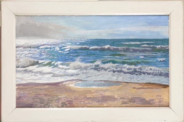 Bølgeslag mod stranden